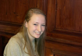 British student, Madeleine Hughes, a Florida State University student